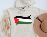 Palestine Flag Hoodie, Support Palestine Gaza Sweatshirt, Palestine Protest Clothing, Save Human Rights Palestinian Outfit