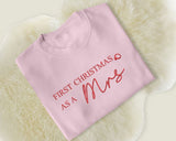 First Christmas Married Sweater, Our First Xmas Embroidered Mr and Mrs Jumper, Hen Do Wedding Party Mrs Outfit, Xmas Eve Gift Idea for Wifey