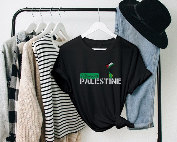 Palestine Tshirt, I Stand with Palestine Shirt, Free Palestine Tees, Freedom for Palestine Protest Tops, Anti Israel Unisex Adult Kids Shirt