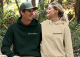 Roman Numerals Hoodie, Wedding 1 Year Anniversary Date Embroidered Sweatshirt, Personalised His and Hers Hoodies, Matching Best Friend Gifts