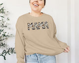 MAMA Sweatshirt, Buffalo Plaid Cow Print Word Mama Design Crewneck Jumper, Comfort Colors Women Sweatshirt, Mothers Day Gift,