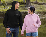 Matching Couple Hoodie, Custom One Year Anniversary Initial Heart Hoodie, Embroidered Roman Numeral Sweatshirt, GF BF Couple Matching Jumper