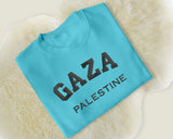 Gaza Palestine Sweater, Embroidered Gaza Palestine Sweatshirt, Support For Palestine, Freedom Gaza Protest Shirt, Adult Size Crewneck Jumper