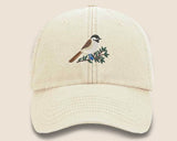 Vintage Cap, CHICKADEE Embroidered Baseball Hat, Wildlife Animal Sun Hats, Embroidery Design Bird On Cap, Cotton Summer Fashion Trucker Hats