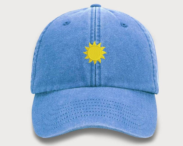 SUN Embroidered Caps, Vintage Baseball Hats, Comfort Colors Trucker Hats, Shinning Sun Design Summer Cap, Snapback Unisex Easy Fit Comfy Hat