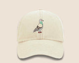 Pigeon Vintage Snapback Hat, Embroidery Bird Design Pigeon Baseball Cap, Comfort Colors Cotton Adult Unisex Wildlife Hat,