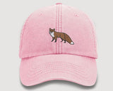 RED FOX Embroidered Baseball Cap, Wildlife Baseball Hat with Animal on It, Adjustable Snapback Unisex Hat, Adult Gift Cap,