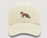 RED FOX Embroidered Baseball Cap, Wildlife Baseball Hat with Animal on It, Adjustable Snapback Unisex Hat, Adult Gift Cap,