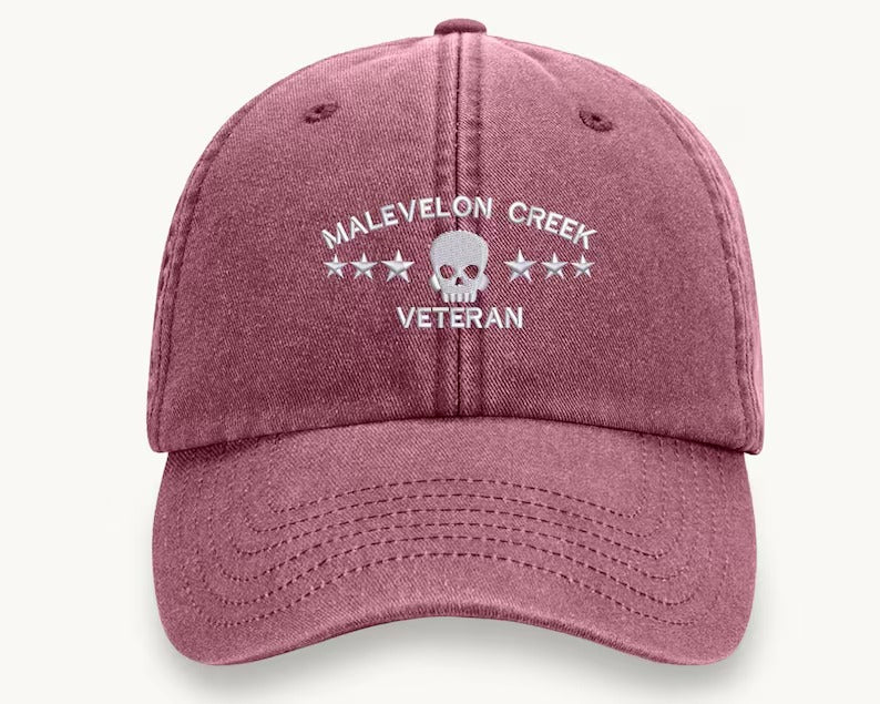 Malevelon Creek Veteran Hat, Embroidered Cap, Vintage Style Hat, Cool Sun Hat, 100 Cotton Comfy Headwear, Adjustable Strip, Gift for Him Her