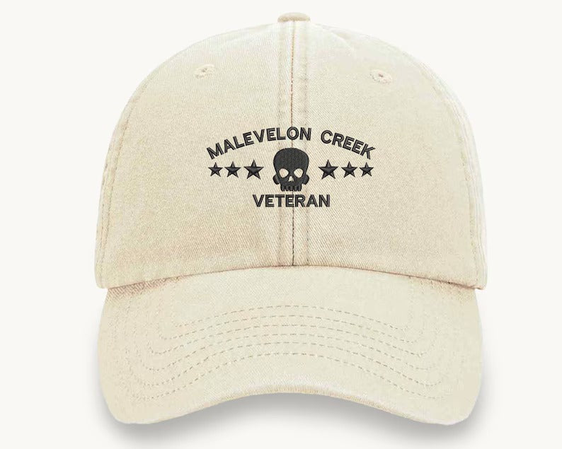 Malevelon Creek Veteran Hat, Embroidered Cap, Vintage Style Hat, Cool Sun Hat, 100 Cotton Comfy Headwear, Adjustable Strip, Gift for Him Her