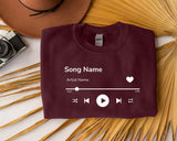 Custom Favorite Song Sweatshirt, Couple Matching Night Functions Party Sweaters, Anniversary Music Lover Gift for Boyfriend, Unisex Jumpers