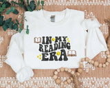 Embroidered Bookish Sweatshirt, In My Reading Era Crewneck Sweater, Comfort Colors Book Lover Clothing, Unisex Comfy Pullover XS-4XL Sweater