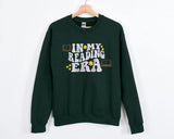 Embroidered Bookish Sweatshirt, In My Reading Era Crewneck Sweater, Comfort Colors Book Lover Clothing, Unisex Comfy Pullover XS-4XL Sweater