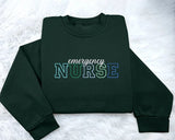 Nurse Sweatshirts, Personalized Embroidered Designs Crewneck Sweater, Custom Healthcare Student Matching Outfits, Special Gift For Doctors