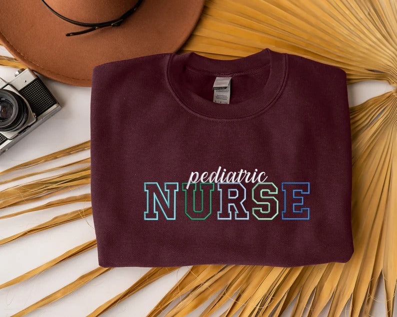 Nurse Sweatshirts, Personalized Embroidered Designs Crewneck Sweater, Custom Healthcare Student Matching Outfits, Special Gift For Doctors