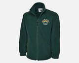 Custom Medical Logo Embroidered Fleece Jacket, Personalised Name Rainbow Monogram Nurse Fleece Jacket, National Healthcare Workers Uniforms