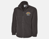 Custom Medical Logo Embroidered Fleece Jacket, Personalised Name Rainbow Monogram Nurse Fleece Jacket, National Healthcare Workers Uniforms