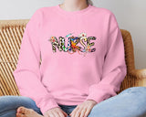 Nurse Sweatshirt, Leopard Print Nurse Aesthetic Jumper, Comfort Colors Crewneck Sweater, University College Outfits, Medical Student Gifts