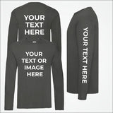 Personalised Photo/Text Sweatshirt, Custom Sleeve/Chest/Back Printed Sweater, Matching Shirt, Comfort Color Unisex Jumper, Fathers Day Gifts