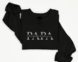 Custom Papa Sweatshirt, Personalised Kids Names Printed Crewneck, Birthday Special Gift for Dad, Dad Vatertag Sweatshirt, Father's Day Gifts