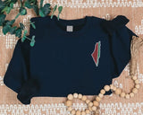 Palestine Map Watermelon Embroidery Sweater, Palestine Monogram Sweatshirt, Adults Sizes Unisex Jumper, Palestine Clothing, Free Shipping UK