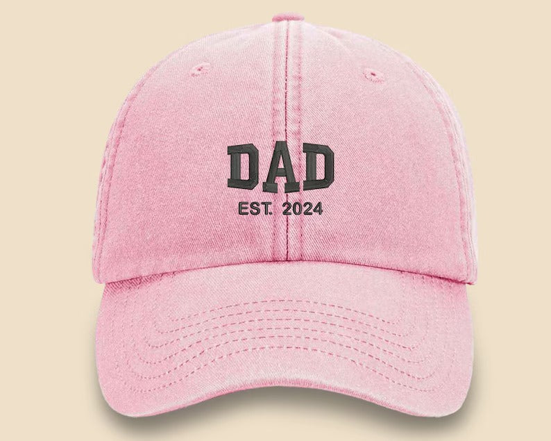 Personalised Embroidered Dad Vintage Caps, Custom Name Father's Day Hats, 100% Cotton Snapback Caps, Grandpa Gift, Special Gift for Grandpa