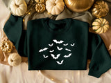 Vintage Bats Sweatshirt, Halloween Bats Printed Sweatshirt, Fall Family Matching Sweatshirt, Spooky Season Jumper, Halloween Party Clothing