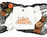 Spooky Season Halloween Sweater, Halloween Ghosts Printed Sweatshirt, Family Matching Tops, Unisex Adults Jumper, Halloween Night Party Gift