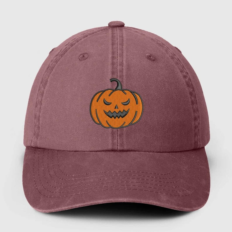 Embroidered Halloween Vintage Caps, Halloween Designs Baseball Hat, Halloween Ghost Pumpkin Snapbacks, Cotton Hats, Halloween Matching Caps