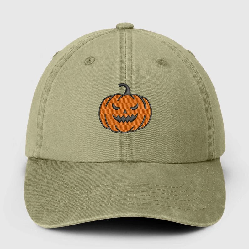 Embroidered Halloween Vintage Caps, Halloween Designs Baseball Hat, Halloween Ghost Pumpkin Snapbacks, Cotton Hats, Halloween Matching Caps