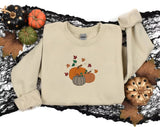 Embroidered Pumpkin Fall Sweaters, Halloween Pumpkins Sweatshirt, Autumn Spooky Season Jumpers, Unisex Family Matching Tops, Halloween Gifts