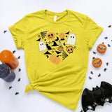 Vintage Halloween Printed T-Shirt, Halloween All Things Shirt, Cute Fall Pumpkin Shirt, Funny Halloween Ghost Tees, Halloween Party Clothing