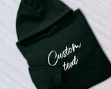 Custom Text Hoodies, Personalised Names/Text Printed Hoody, your Own Text custom Jumper, Family Matching Hooded Sweatshirt