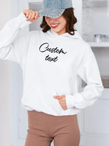 Custom Text Hoodies, Personalised Names/Text Printed Hoody, your Own Text custom Jumper, Family Matching Hooded Sweatshirt