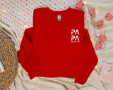 Custom Papa Sweatshirt, Personalised Text/Name Daddy Sweater, Dad Father's Day Unisex Jumper, Best Outfits for Dad, Special Gift for Grandpa