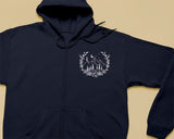 Custom Embroidered Full Zip Hoodie, Personalised Text/Logo/Design Hooded Jumper, Brand & Company Logo Zip up Hoody, Your Own Business Hoodie