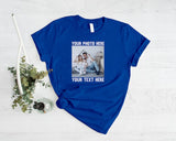 Custom Photo T-Shirt, Personalised Image/Text Printed Tee Shirt, Comfort Colors Family Matching Tops, Easy Fit Tees, Customised Designs Gift