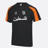 Palestine Football Shirt, Palestine Logo Arabic Name Printed T Shirt, Palestine Football Lover Tee Tops, Fully Polyester Shirt, Muslims Gift