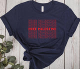 Retro Palestine Shirt, Palestine Printed T Shirt, Palestine Crewneck Matching Tee, Comfy Colors Palestine Clothing, XS-4xl Adult Unisex Top