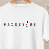 Palestine Tshirts, Palestine Map Flag Printed Crewneck Shirts, Palestine Adults Sizes Tee Tops, Palestine Clothing