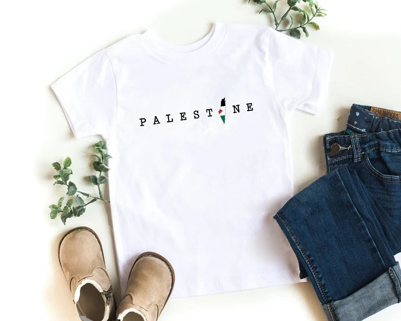 Palestine Tshirts, Palestine Map Flag Printed Crewneck Shirts, Palestine Adults Sizes Tee Tops, Palestine Clothing