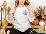 Spooky Season Embroidered Sweater, Vintage Halloween Pumpkin Gothic Monogram Sweatshirt, Trendy Autumn Fall Jumper, Halloween Night Gifts