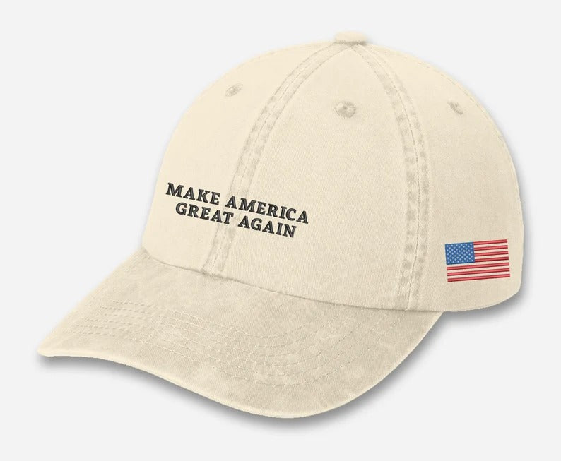 Trump 2024 Elections Vintage Hat, Embroidered Make America Great Again President Caps, Stand with Trump Hats, Trump Bulletproof Protest Caps