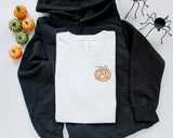 Vintage Halloween Pumpkin T-Shirt, Cute Embroidered Pumpkin Tee, Jack-o-Lanterns Fall T-shirt - Perfect for Spooky Season, Thanksgiving Gift