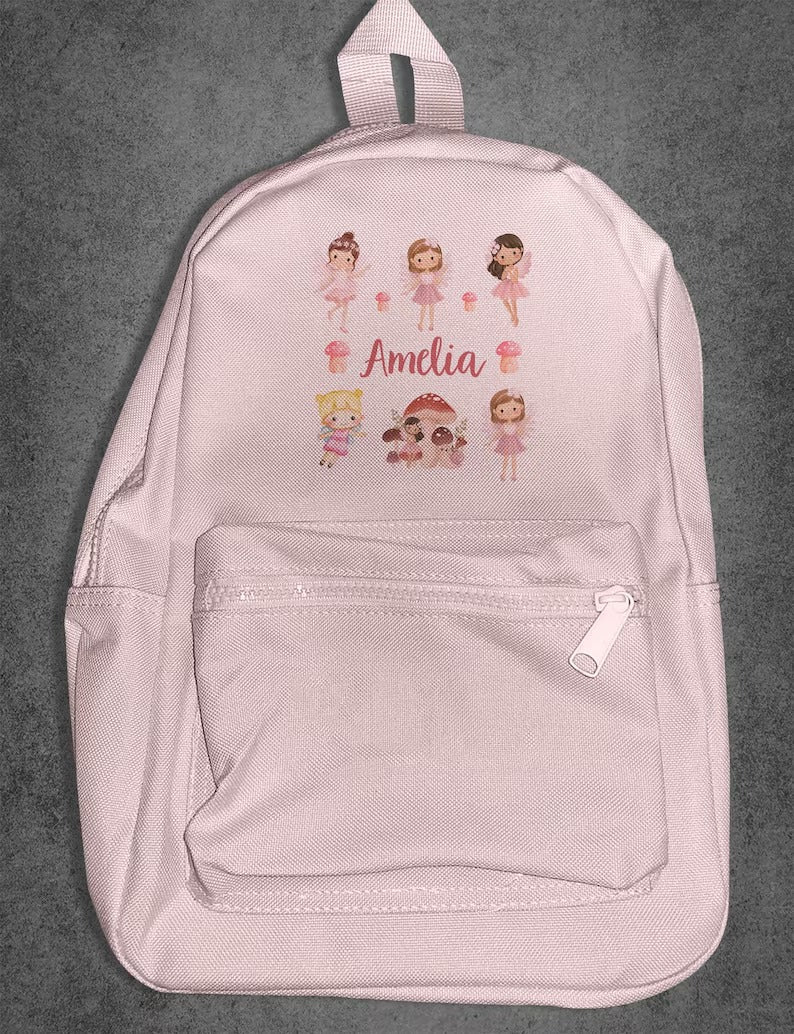 Personalised Name Nursery BackPack, Back to School Children Bag, Starting School Kids BackPack, Customized Girls School bag, Kids Pram Bag