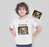 Personalised Text & Image Tee Shirt, Custom Family Photo Printed T-Shirt, Your Image/Design Here Tee Tops, Customised Men Women Kids Gifts