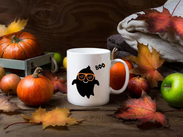 Halloween Mugs, Cute Halloween Ghost Boo Mug, Funny Halloween Coffee Cups, Spooky Season Gothic Fall Mugs, Halloween Cups, Autumn Fall Gifts