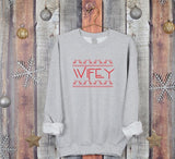 Christmas Couple Matching Sweatshirt, Wifey Hubby Xmas Holidays Sweater, Husband Wife Xmas Printed Jumper, Mr and Mrs 1st Christmas Gifts