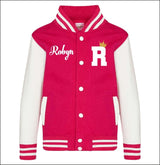 Custom Name Varsity Jacket, Personalized Kids Baseball Jacket, College Uniform Jacket, Sports Gala Custom Name Initial Gift.