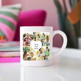 Personalised Photo Mug, Custom Photo College Mug, Couple & Family Memories Printed Cup, Ceramic Coffee Mugs, Unique Birthday Gift for Him